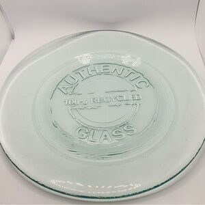 Authentic San Miguel 100% Recycled Glass 8" Salad / Dessert Plate Dish Spain